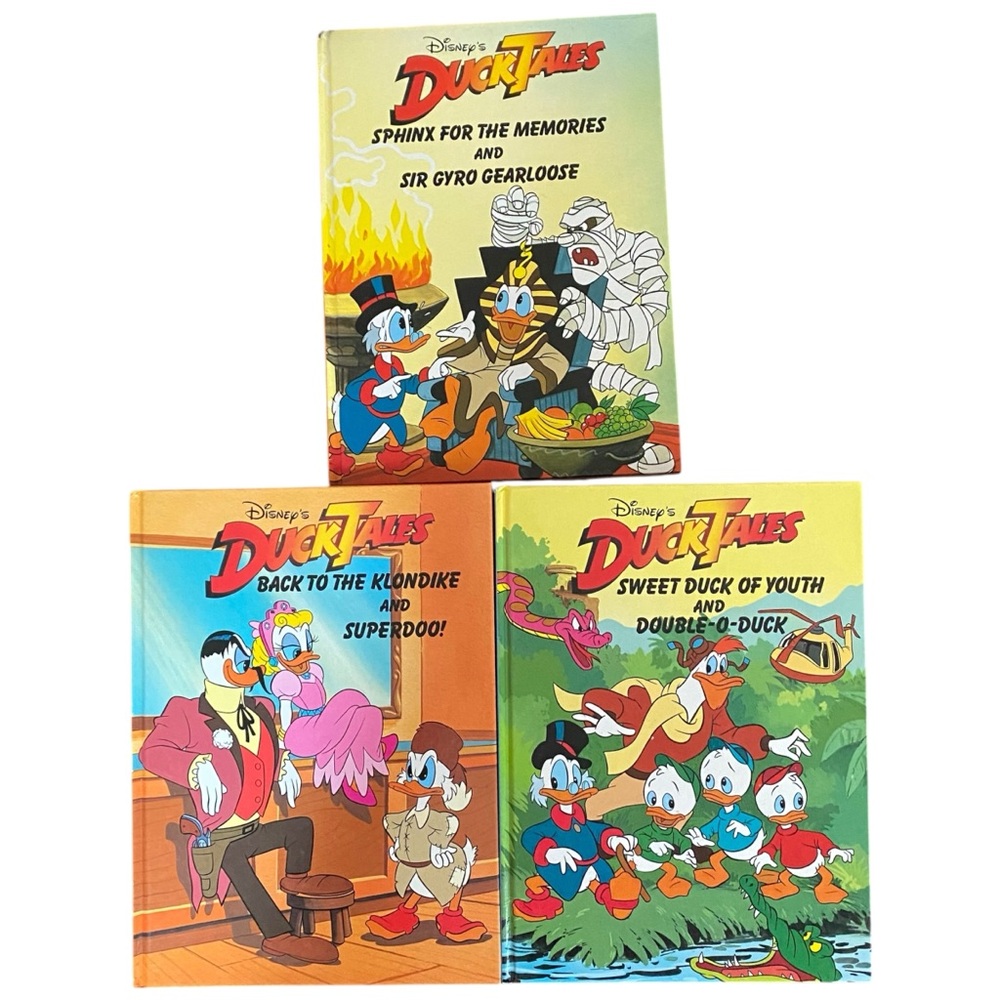 Set of Three Vintage Disney’s Duck Tales Hardcover Books